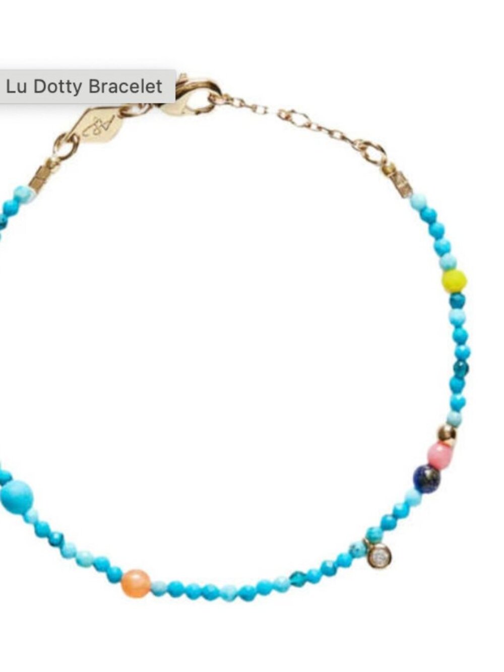 Anni Lu Dotty Multi Gemstone Beaded Bracelet